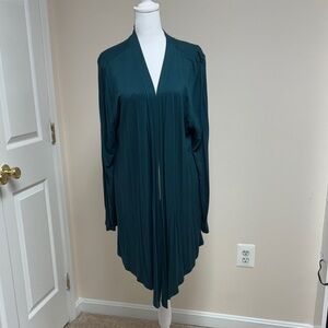 Sheila Rose Elegant Teal Open Front Cardigan